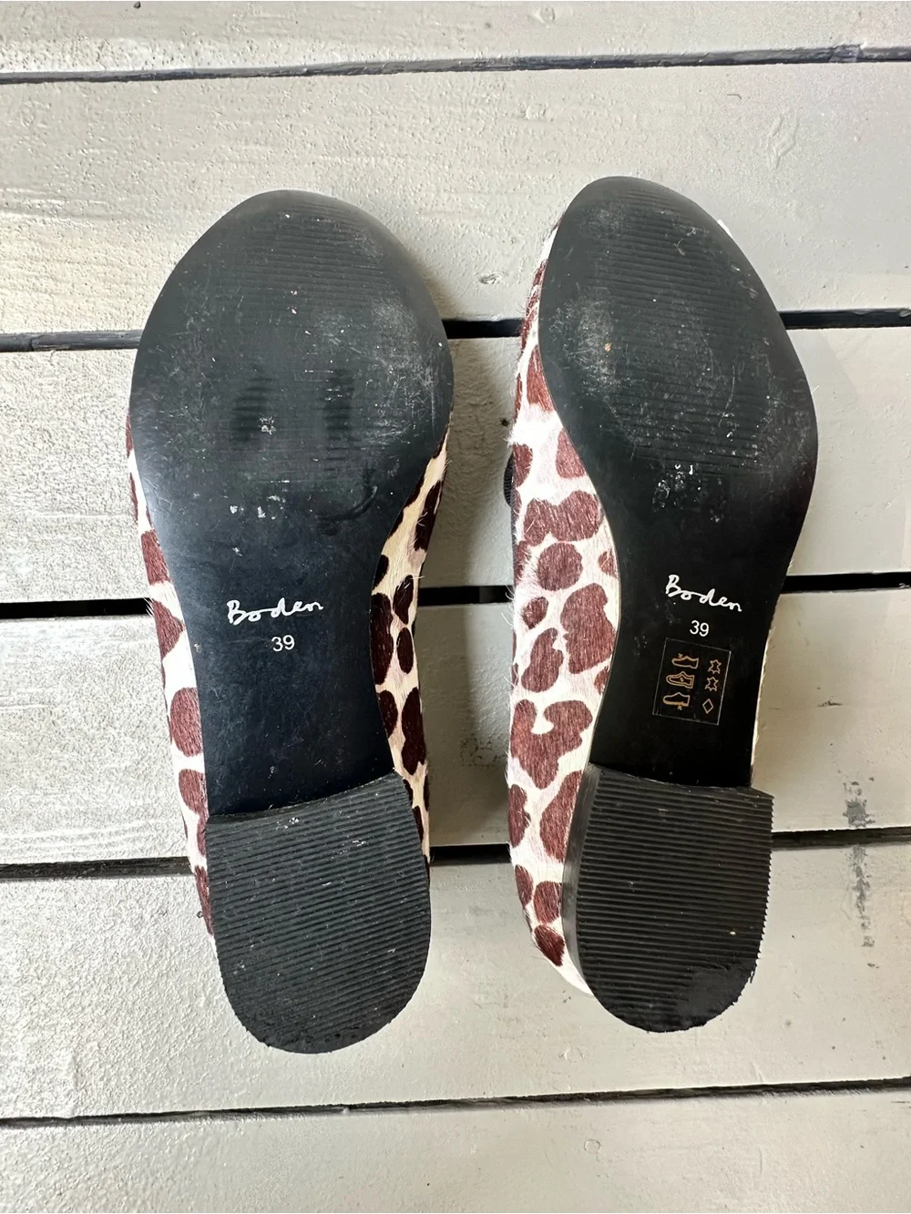 Boden Leopard Animal Print  Calf Hair Loafer Flats~EU39